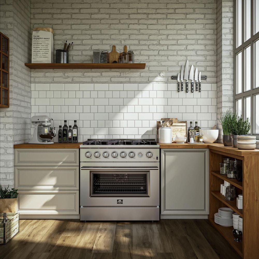 Marco 36-Inch Stainless Steel Gas Range with Convection Oven