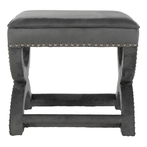 SAFAVIEH - Mystic Gray Accent Ottoman