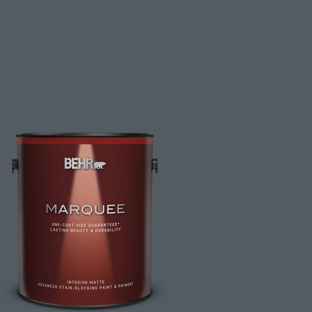 BEHR MARQUEE 1 gal. #PPU25-21 City Rain Matte Interior Paint & Primer ...