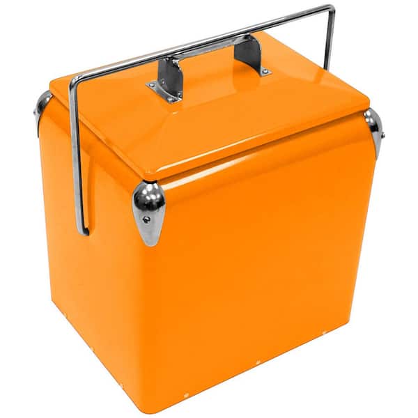Creative Outdoor 12 qt. Orange Retro Cooler