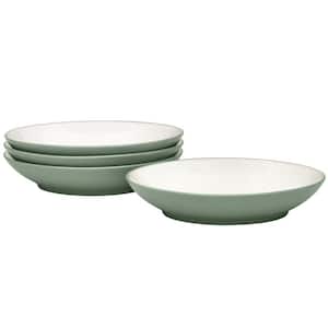 Colorwave 35 fl.oz Green Stoneware Coupe Pasta Bowl 9 in. (Set of 4)