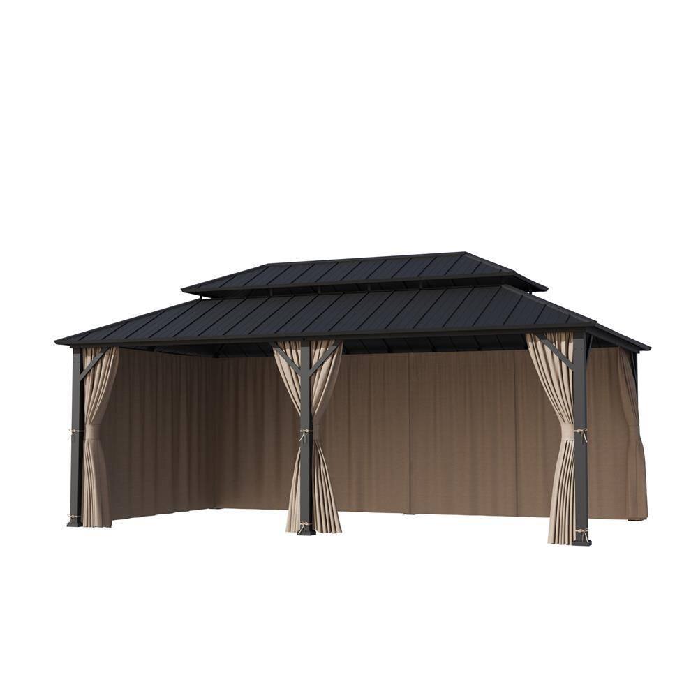 Ultra Series 12 ft. x 24 ft. Gazebo Replacement Privacy Curtain, Khaki price history on PriceWatchPro