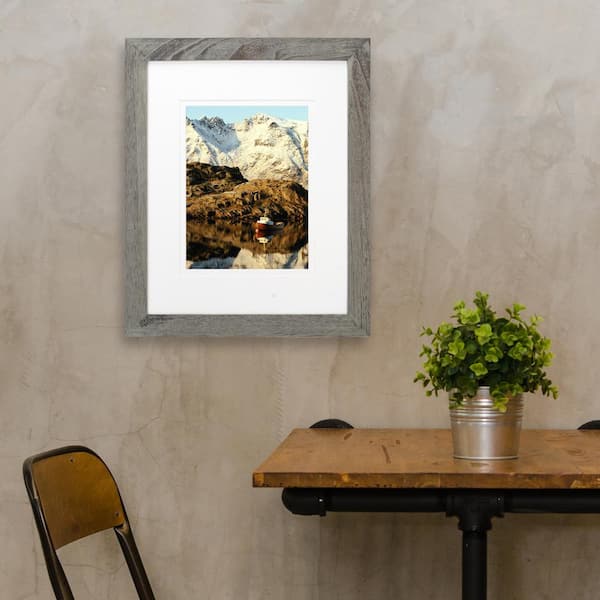 16x20/11x14 Gray Matted Picture Frame