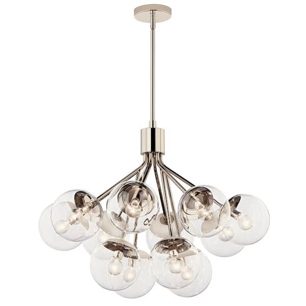 Kichler Silvarious 12-Light Polished Nickel Modern/Contemporary Chandelier
