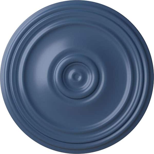 Ekena Millwork 21" x 1-1/4" Reece Urethane Ceiling Medallion (Fits Canopies upto 6-3/4"), Hand-Painted Americana