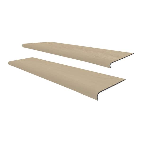 DOTFLOOR White Oak 5 mm. T x 48 in. L x 12.2 in. W Vinyl Stair