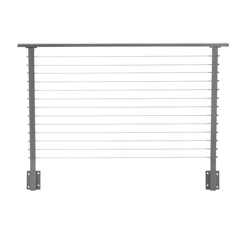 6 ft. Deck Cable Railing, 42 in. Face Mount, Grey price history on PriceWatchPro
