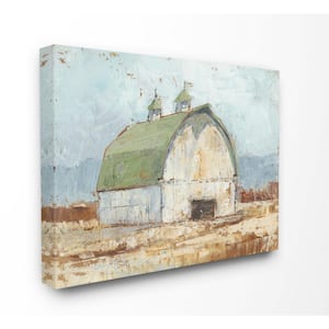 16 in. x 20 in. "Natural Earth Painted Barn" by Ethan Harper Canvas Wall Art