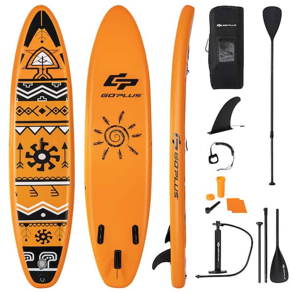 Costway 11 ft. Inflatable Stand Up Paddle Board SUP Surfboard with Pump ...