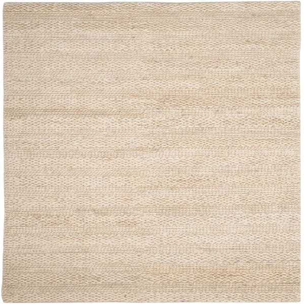 SAFAVIEH Natural Fiber Bleach 10 ft. x 10 ft. Solid Color Square Area ...