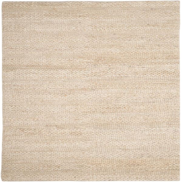 SAFAVIEH Natural Fiber Bleach 5 ft. x 5 ft. Solid Color Square Area Rug