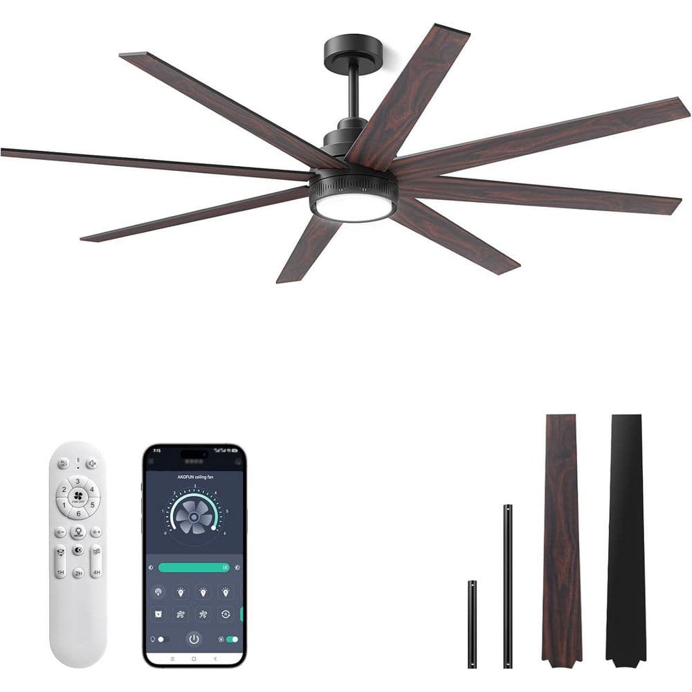 72 Inch Standard Modern Ceiling Fans with Lights and Remote App Control, 8 Blade Large Ceiling Fan price history on PriceWatchPro