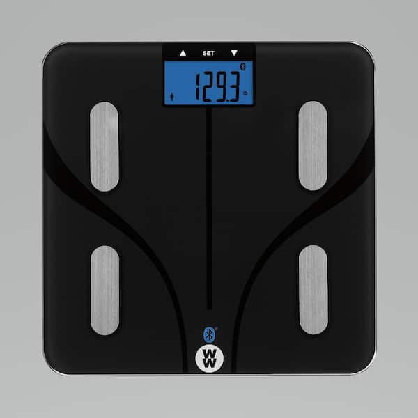 Ww Scales by Conair Digital Glass Scale With Blue Backlight Display