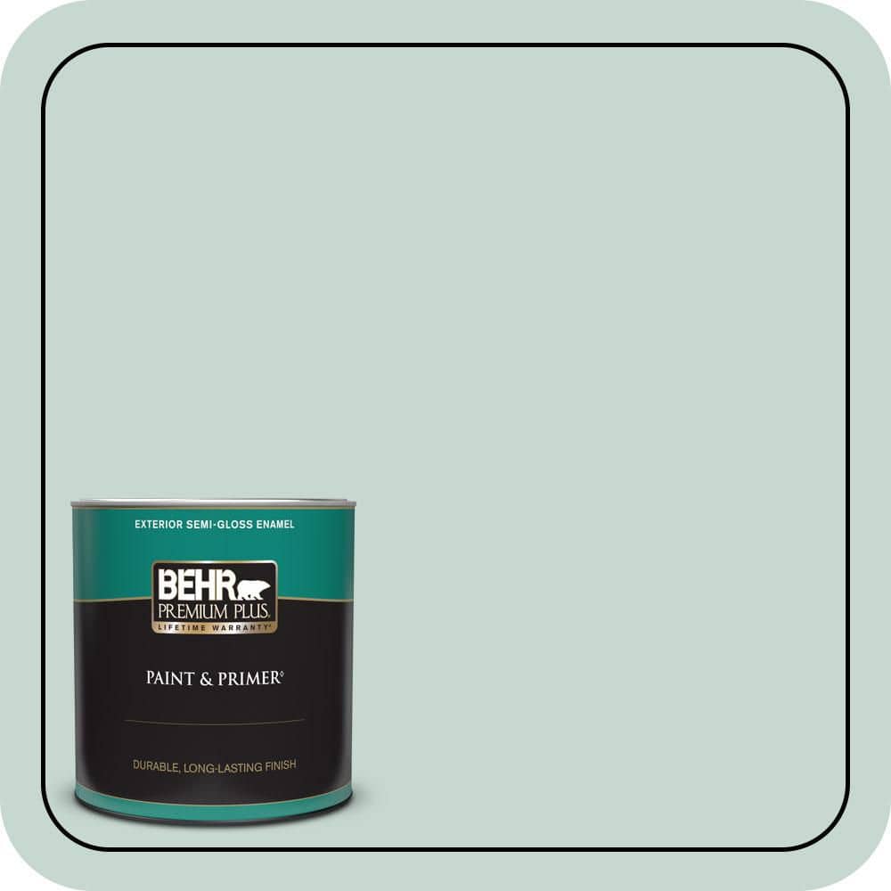 1 qt. #480E-2 Tide Pools Semi-Gloss Enamel Exterior Paint & Primer price history on PriceWatchPro