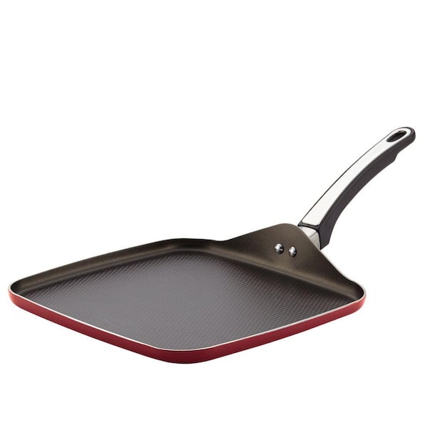 Farberware High Performance Nonstick Aluminum 11 in. sq. Griddle in Red