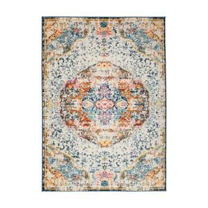 Boho Distressed Traditional Multi 5 ft. x 7 ft. Area Rug