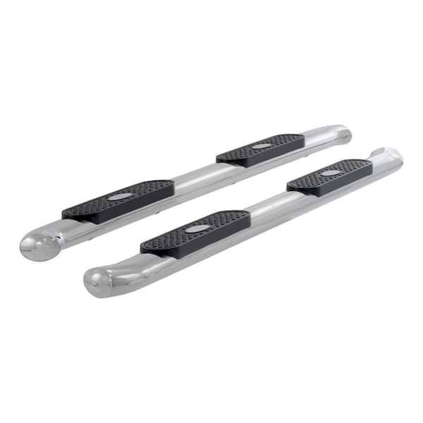 Aries 4-Inch Oval Polished Stainless Steel Nerf Bars, Select Chevrolet Silverado, GMC Sierra 1500, 2500, 3500 HD