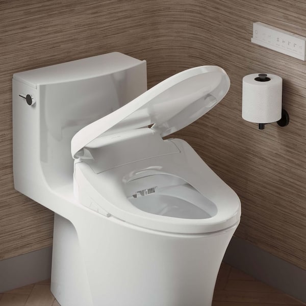 Purewash E820 Electric Bidet Seat for Elongated Toilets in White