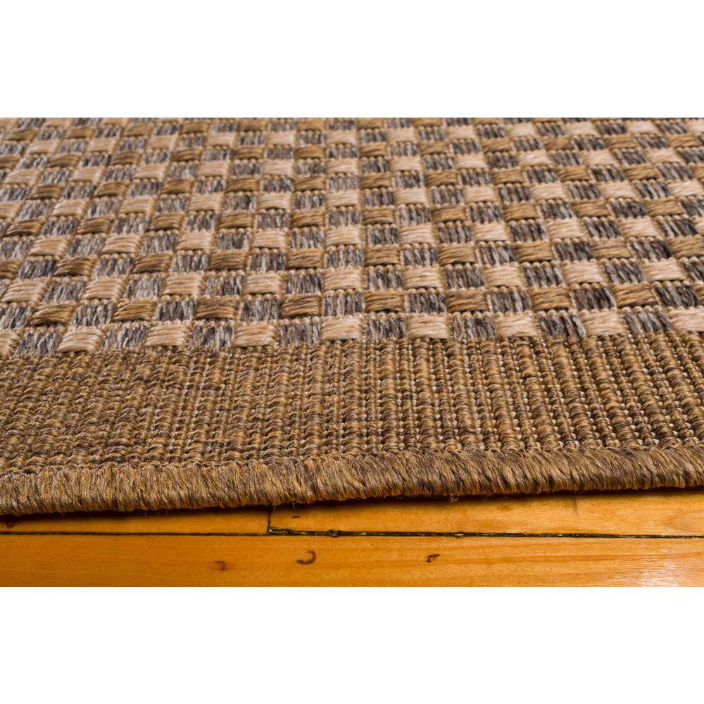 Gray 5' x 7' Stain-Resistant Synthetic Area Rug