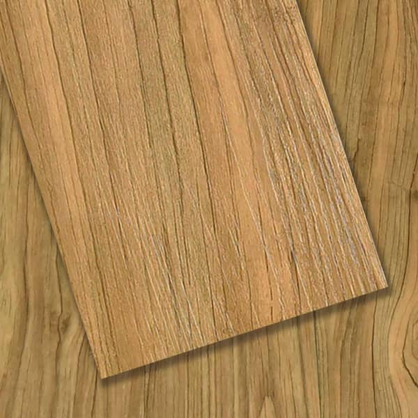 Dundee Deco Buff 3 MIL x 6 in. W x 36 in. L Peel and Stick Waterproof Luxury Vinyl Plank Flooring (1.5 sq. ft./case)