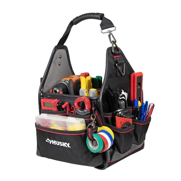 10 in. Electrician Tool Bag with Removable Tool Wall