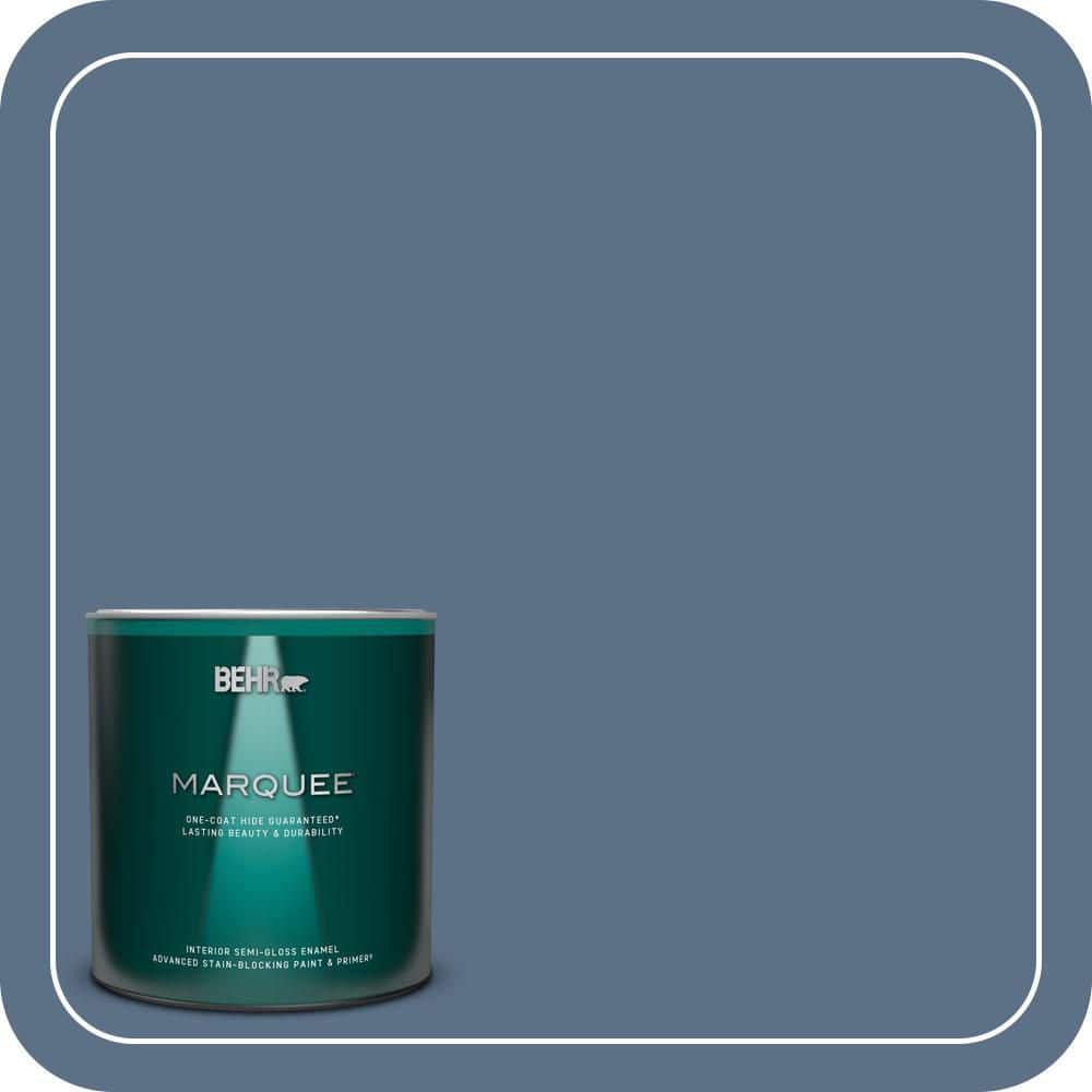 1 qt. #S520-6 Layers of Ocean One-Coat Hide Semi-Gloss Enamel Interior Paint & Primer price history on PriceWatchPro