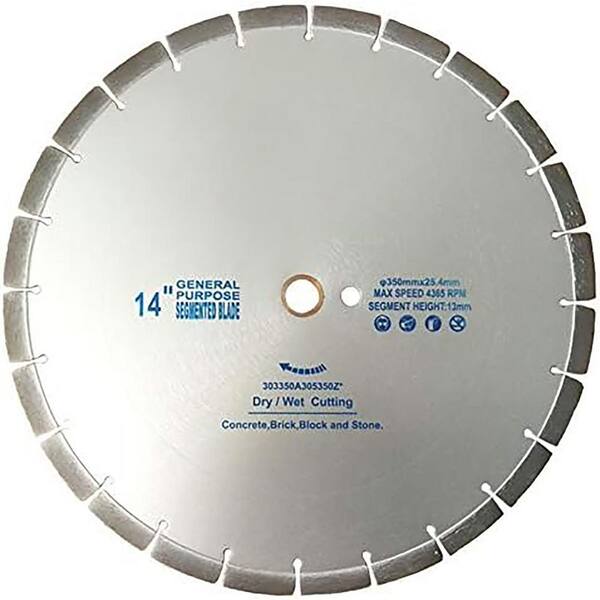 14 Inch Diamond Saw Blade - 12 Pack - Premium For Concrete / Masonry / Stone - $29 Each