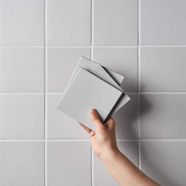 Reborn White 4.84 in. x 4.84 in. Matte Porcelain Wall Tile (5.48 Sq. Ft./Case)