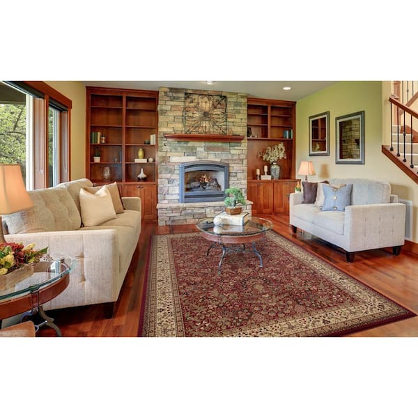 Persian Classics Sarouk Red 4 ft. x 6 ft. Area Rug
