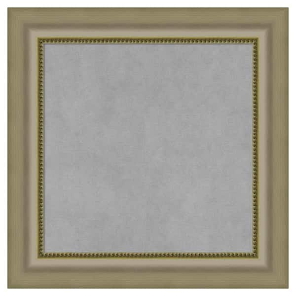 Amanti Art Vegas Silver 21 in. x 21 in. Framed Magnetic Board