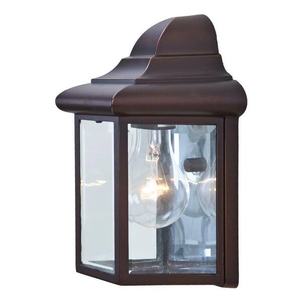 Acclaim Lighting Pocket Wall Lantern Sconce Collection 1-Light Architectural Bronze Outdoor Wall-Mount Fixture