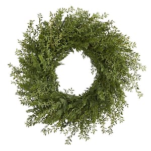 27 in. Mixed Grass Artificial Wreath