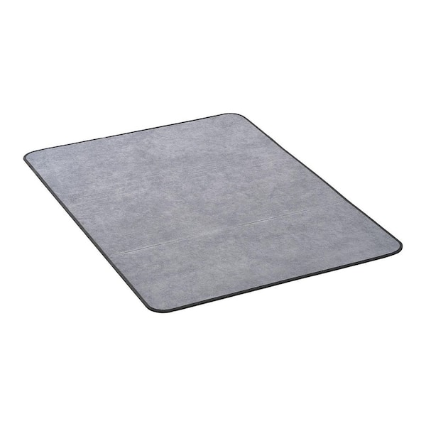 Chair Mat, 36 x 48 in. for Hard Floors, Floor Protector for Rolling Chairs with Corduroy Surface, Grey Indoor