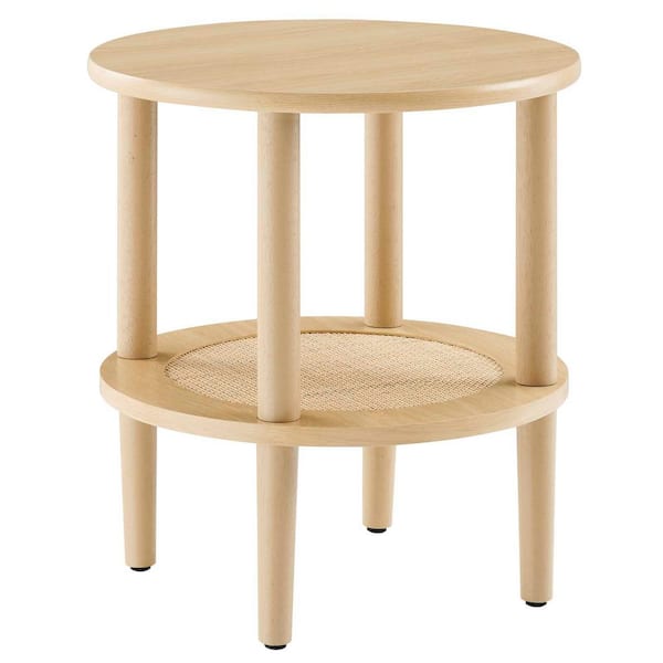 MODWAY Torus Round Side Table in Oak