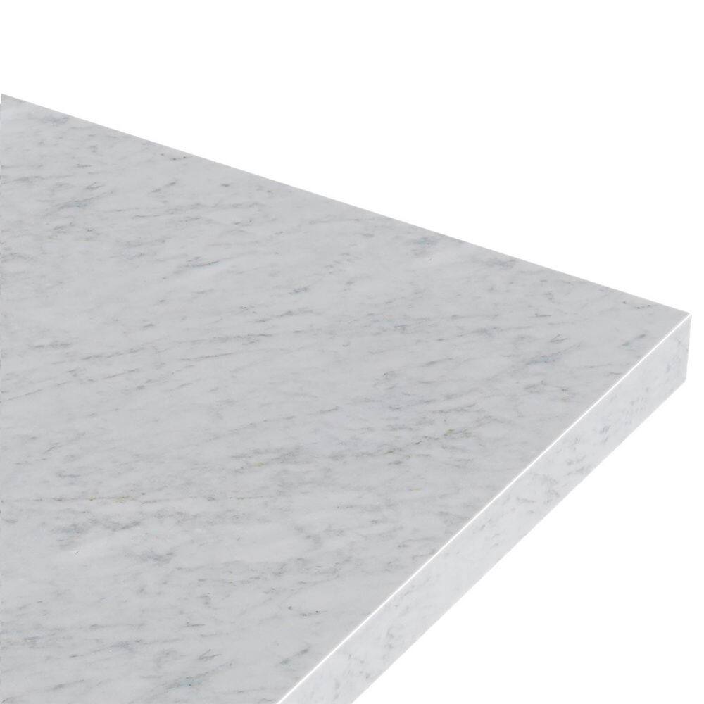 Cambridge 72'' Oak Double Bathroom Vanity with Carrara Marble Top