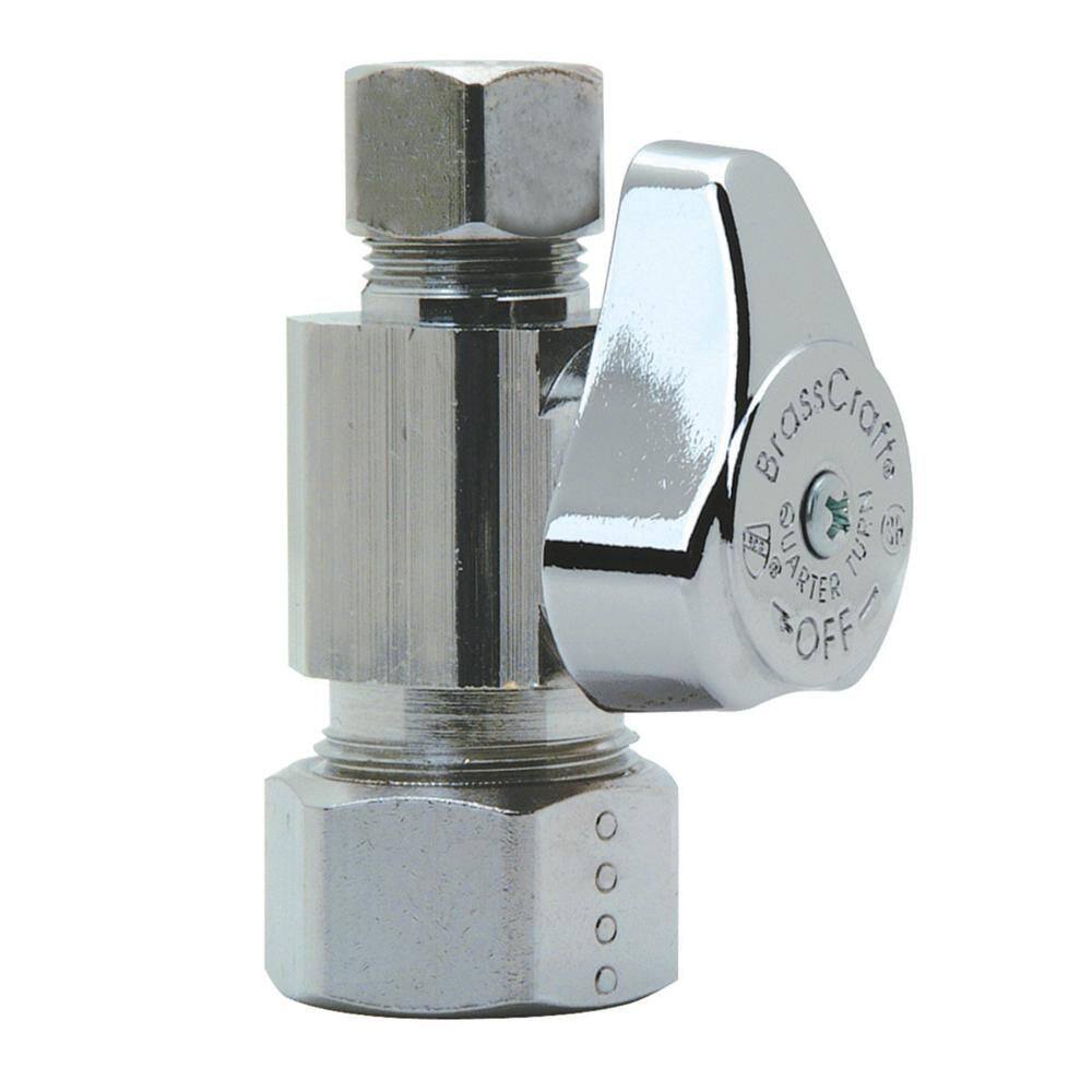 200-Pack Lead-Free Brass 1/4 Turn Straight Stop Valves – 3/8