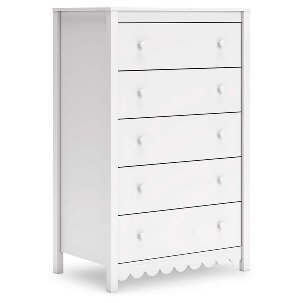 Ashley furniture ホワイト タンス 5段 Ashley furniture