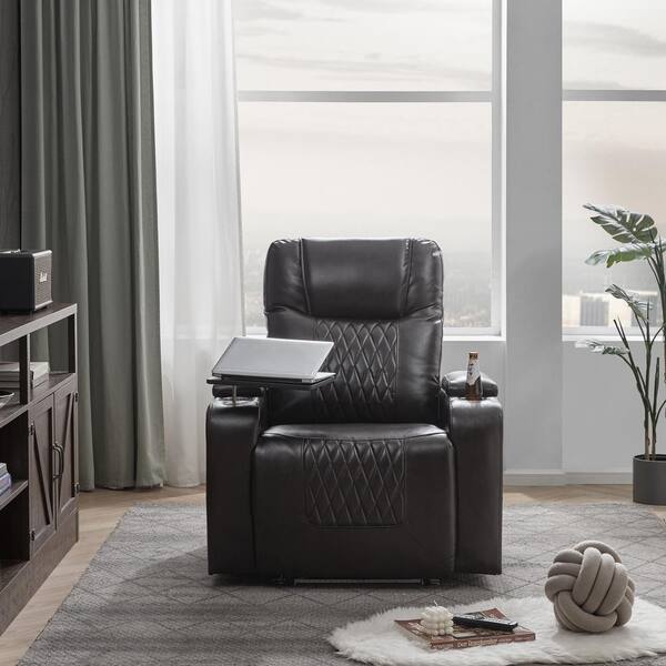 Showtime black home theater power online recliner