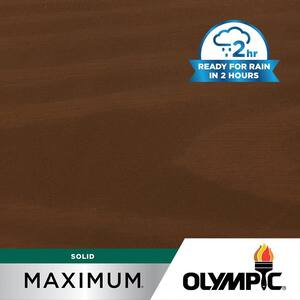 Maximum 1 gal.SC-1016 Chestnut Brown Solid Color Exterior Stain and Sealer in One