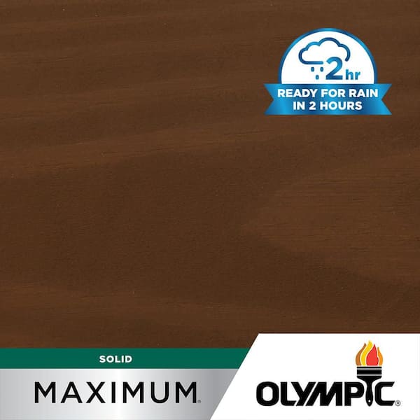 Maximum 5 gal. SC-1016 Chestnut Brown Solid Color Exterior Stain and Sealer in One