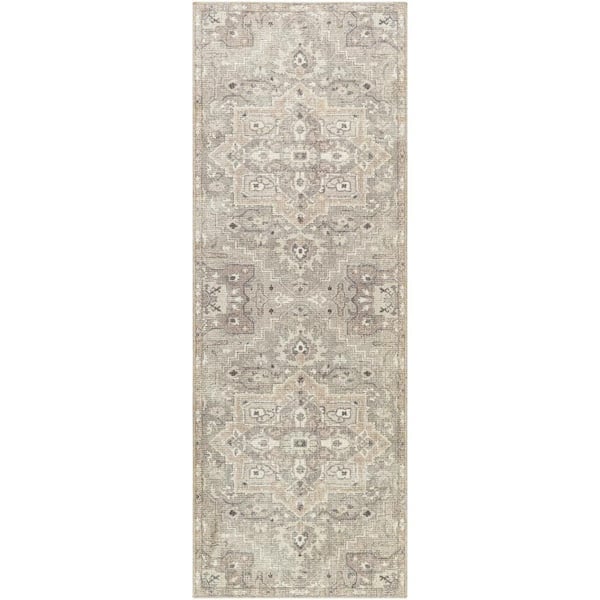 Becki Owens Elle Light Grey Oriental 3 ft. x 7 ft. Indoor Area Rug