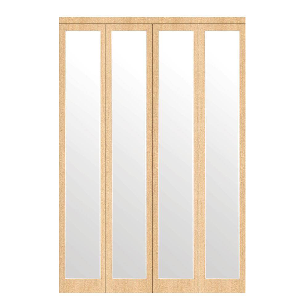 59 in. x 80 in. Mir-Mel Stain Grade Maple Mirror Solid Core MDF Interior Closet Bi-fold Door with Matching Trim price history on PriceWatchPro