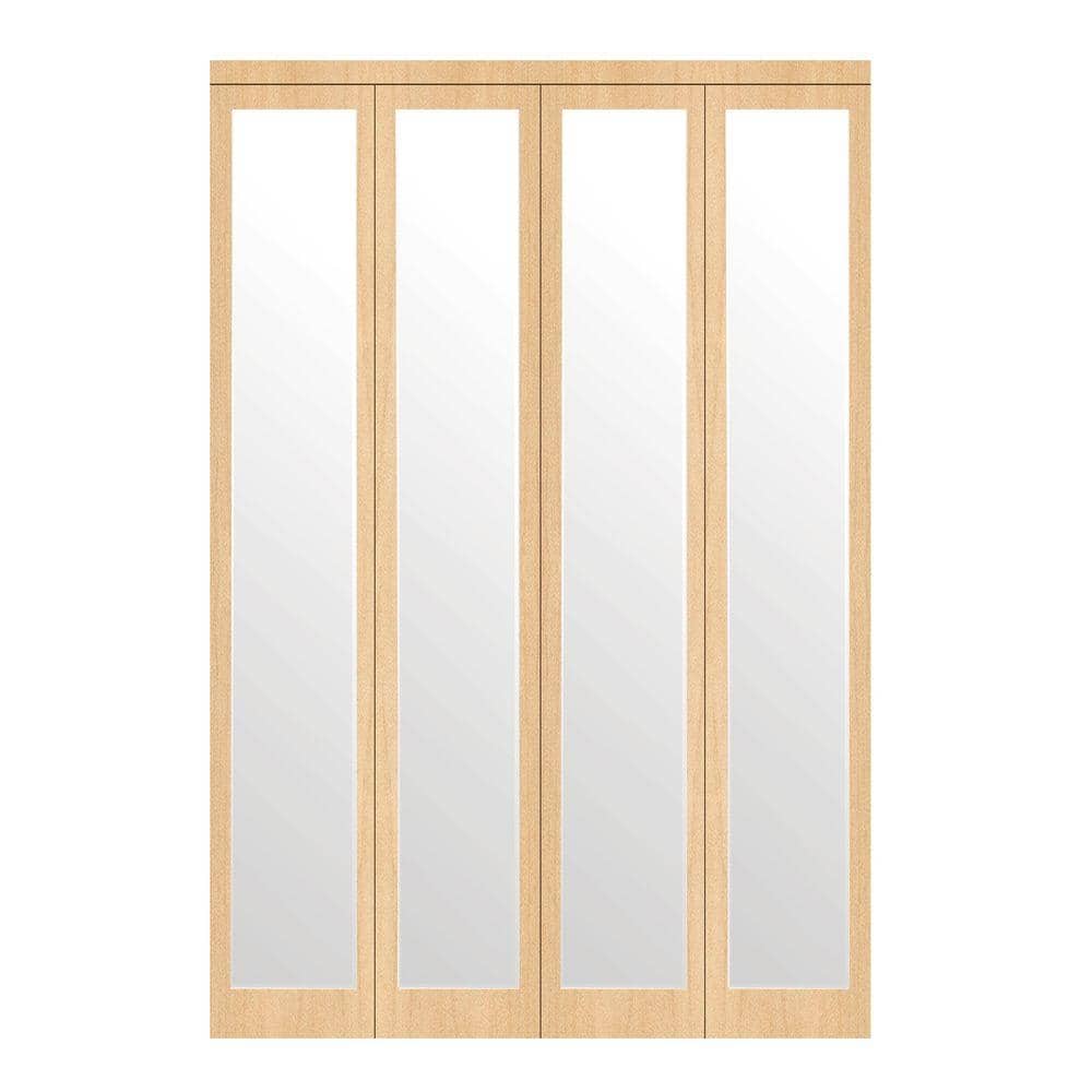 71 in. x 96 in. Mir-Mel Stain Grade Maple Mirror Solid Core MDF Interior Closet Bi-fold Door with Matching Trim price history on PriceWatchPro