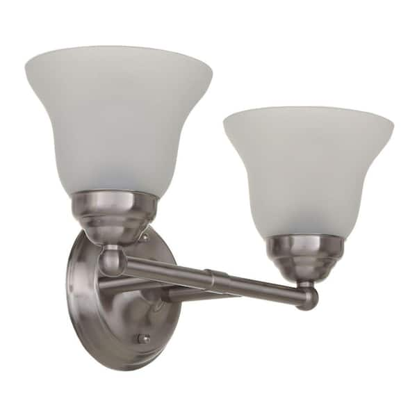 home depot vanity lights brushed nickel