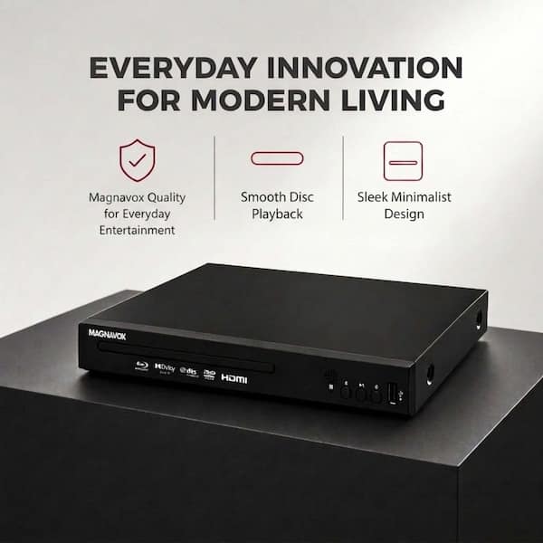 Magnavox 1080p Blu-Ray Disc Player with HDMI Cable, USB, Remote
