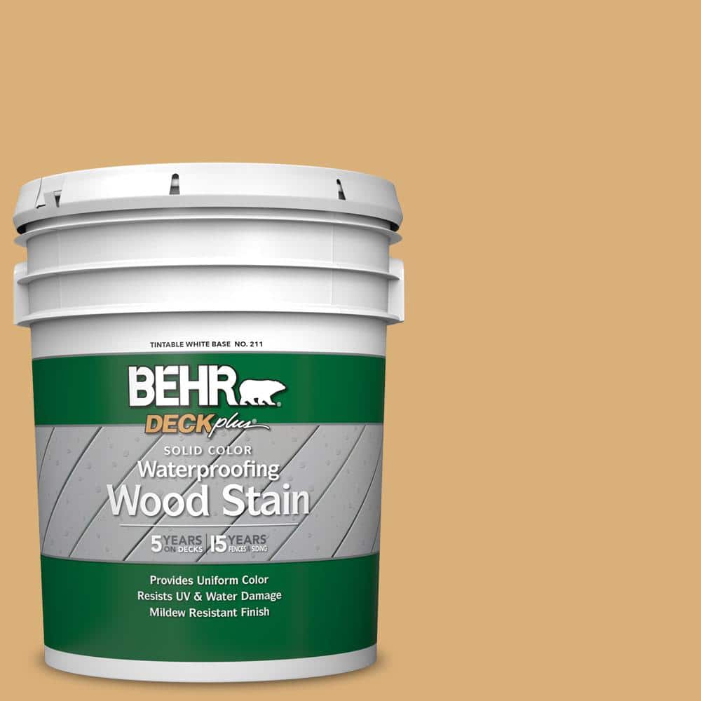 5 gal. #SC-139 Colonial Yellow Solid Color Waterproofing Exterior Wood Stai