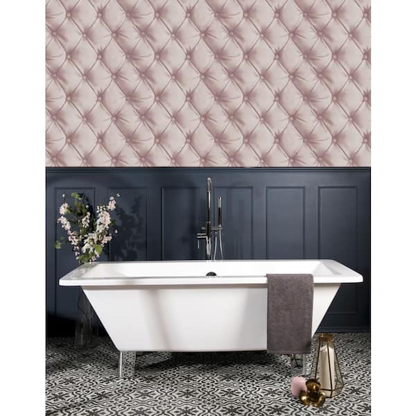 Arthouse Desire Faux Leather Wallpaper 618105- Navy Blue