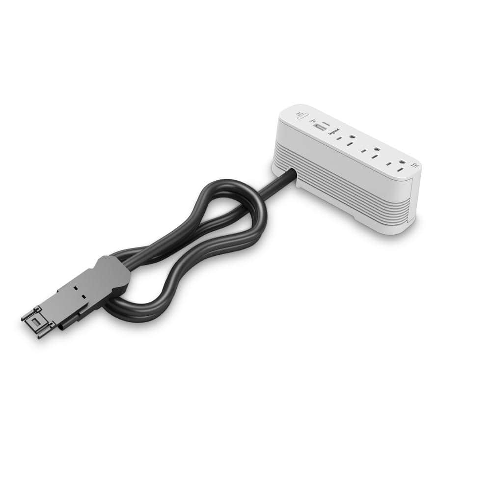 Wiremold ModPower 3 ft. Cord Cord 3-Outlet End Unit Surface Mount Power Strip with USB A/C price history on PriceWatchPro