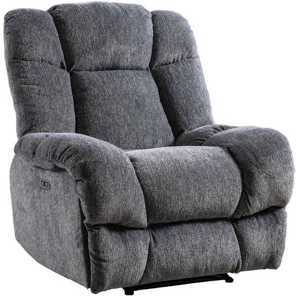 Reviews for Mydepot Gray Electric Recliner Chair with USB Port Overstuffed Reclining Sofa Recliner with Upholstered Seat for Living Room Pg 1 The Home Depot