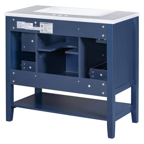 Cesicia 36 in. W x 18 in. D x 33.6 in. H Singl Sink